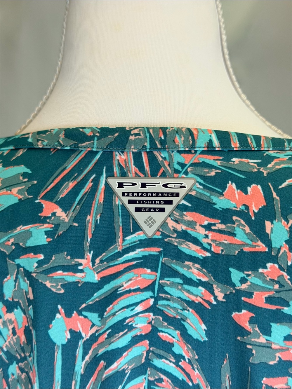 Columbia PFG Freezer Tank Dress L Canyon Blue Serenoa Omni Freeze UPF 50 Beach - Picture 6 of 13